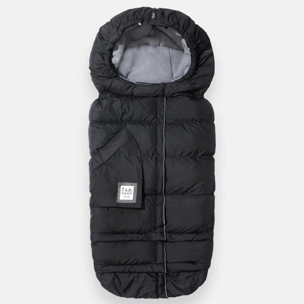 7AM PARIS 🌟Blanket 212 Evolution 🌟Stroller / Car Seat / Footmuff 🌟Black 6M-4T